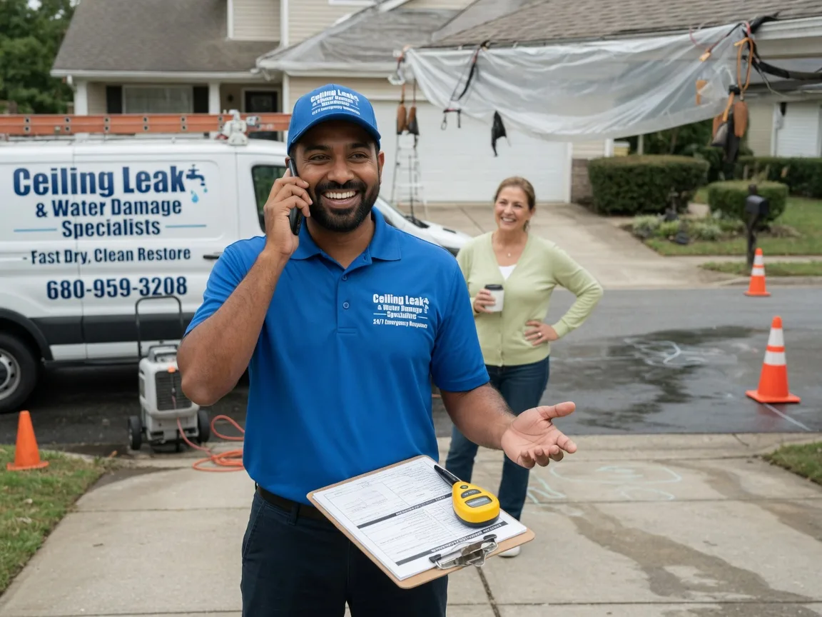 Ceiling Leak Cleanup Union City, IN FAQs